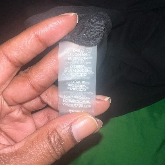 NWT Calvin Klein Black Hoodie Dress with Gold Logo size Large- Flaw - Picture 8 of 8